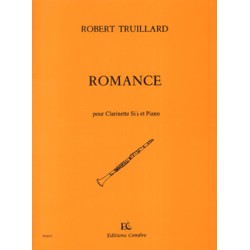 Partition Robert Truillard Romance pour clarinette
