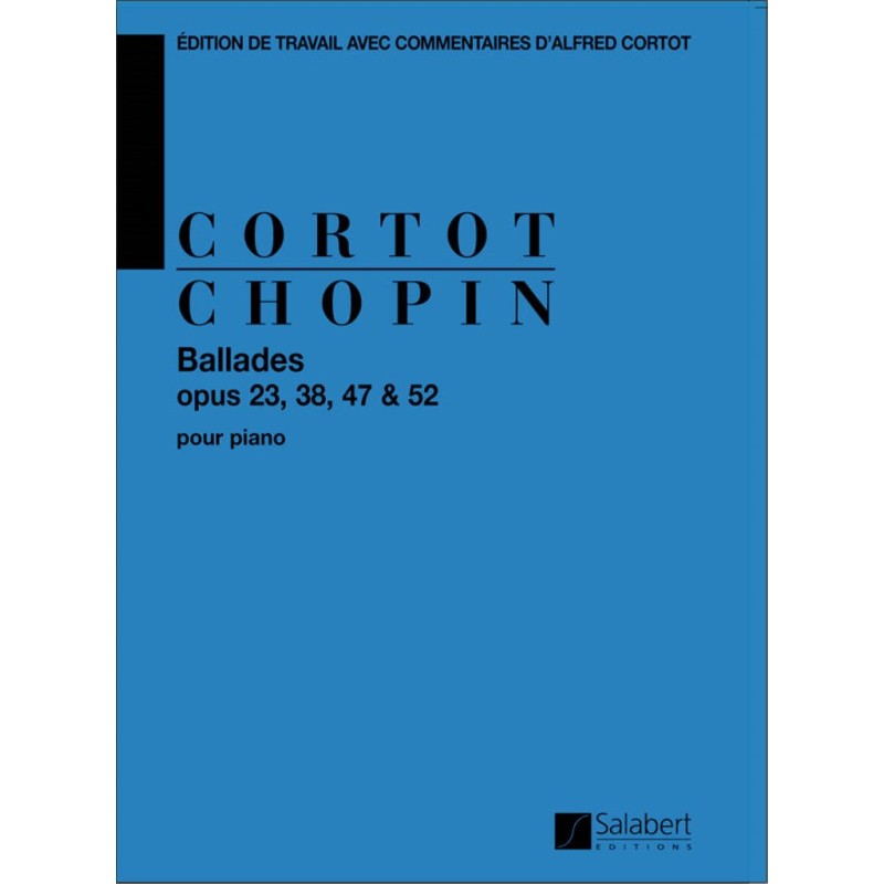 Partition CHOPIN CORTOT Ballades