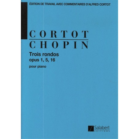 Partition piano CHOPIN Alfred CORTOT