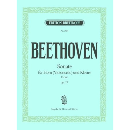 Partition Beethoven Sonate pour cor Opus 17