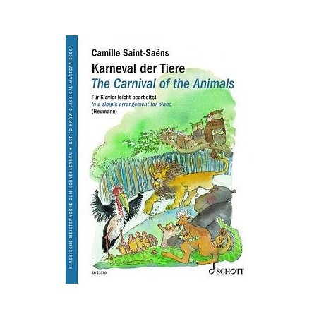 Camille Saint-Saens - O carnaval dos animais para piano - Durand - Le  Carnaval Des Animaux - Piano - Durand