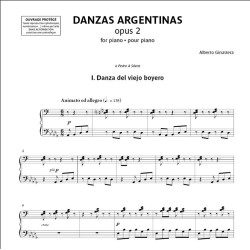 Partition Danses Argentines de Ginastera - Le kiosque à musique Avignon