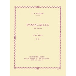 Partition Haendel Passacaille pour harpe - Le kiosque à musique Avignon