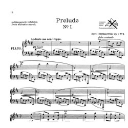 Partition SZYMANOWSKI 9 Préludes - Le kiosque à musique