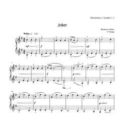 Partition Barbara Heller THE JOKER pour piano - Le kiosque à musique