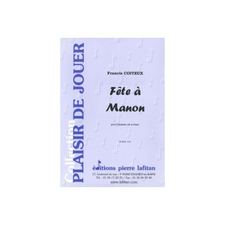 Partition Francis Coiteux - La fête à Manon