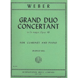 Partition GRAND DUO CONCERTANT de Weber