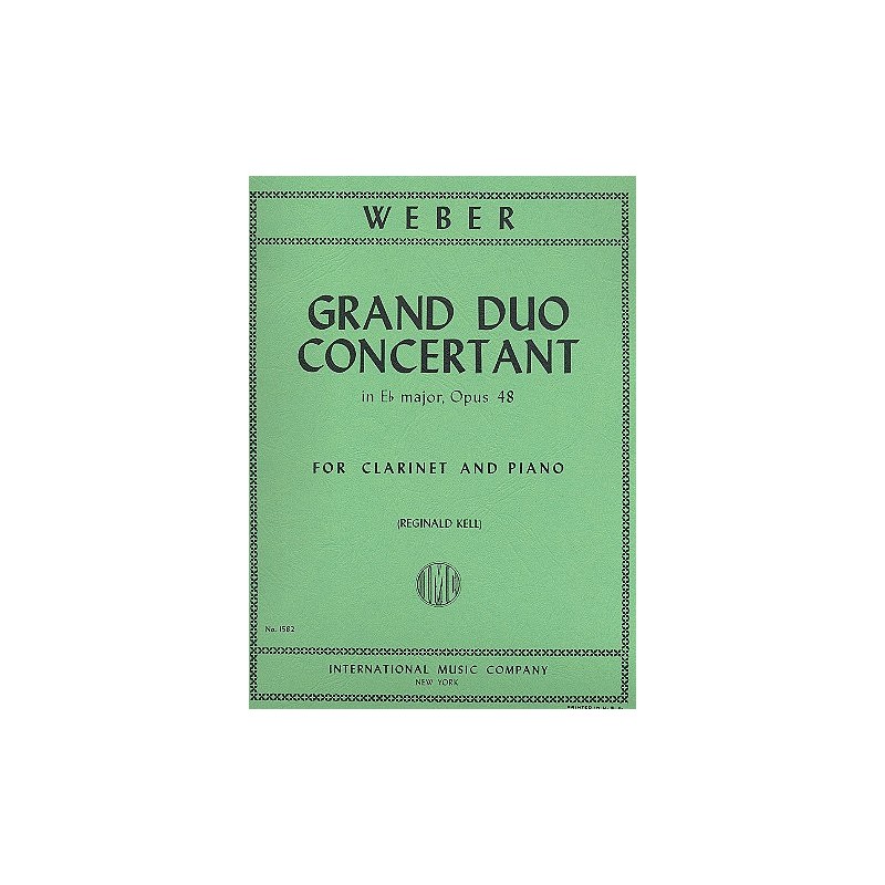 Partition GRAND DUO CONCERTANT de Weber