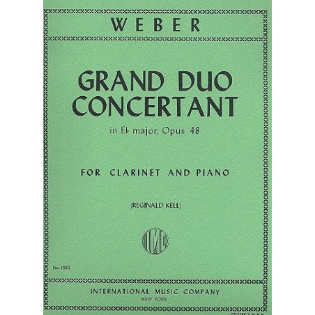 Partition GRAND DUO CONCERTANT de Weber