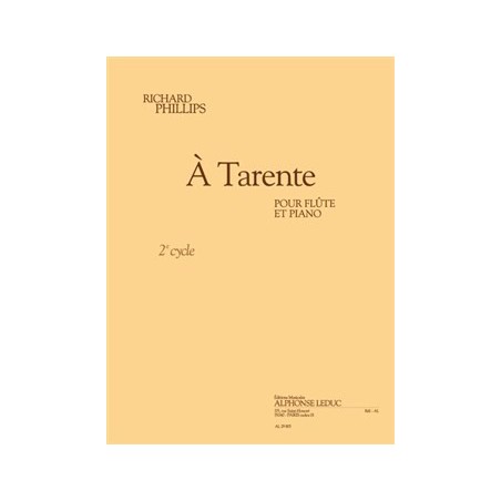 PARTITION FLUTE A TARENTE AL29805 Le kiosque à musique