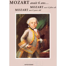 Partition MOZART Avait 6 ans pour piano - Le kiosque à musique Avignon Les Angles Le Pontet