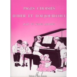 Partition PAGES CHOISIES d'hier et d'aujourd'hui