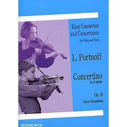 Partition PORTNOFF Concertino en la mineur Opus 14