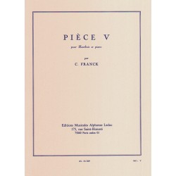 Partition César Franck - PIECE V pour hautbois