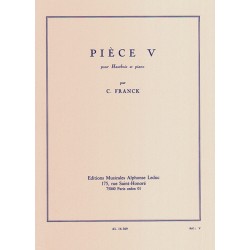 Partition César Franck - PIECE V pour hautbois