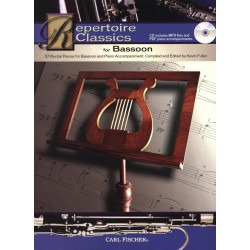 Partition REPERTOIRE CLASSICS 37 pièces pour basson et piano