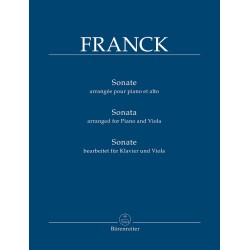 Partition Sonate pour violon de Franck transcrite pour alto - Avignon - Les Angles 30 - Salon de Provence