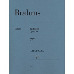 Partition Ballades de Brahms pour piano