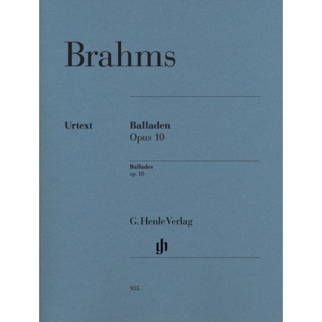 Partition Ballades de Brahms pour piano