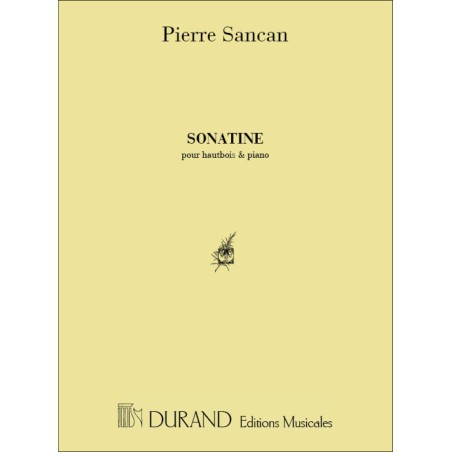 Partition Pierre Sancan Sonatine pour hautbois