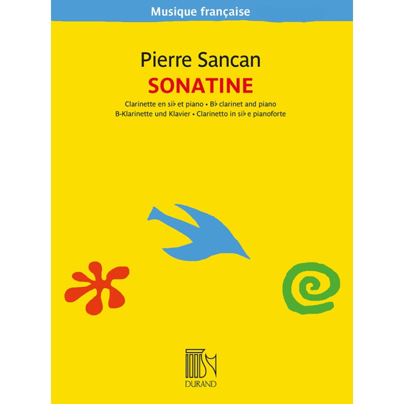 Partition Pierre Sancan Sonatine pour clarinette Partition Pierre Sancan Sonatine pour clarinette