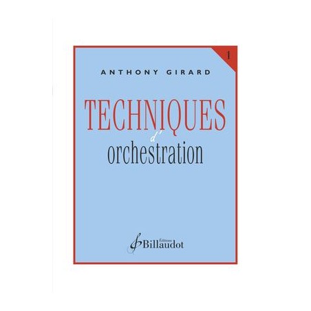 Anthony Girard - Techniques d'orchestration