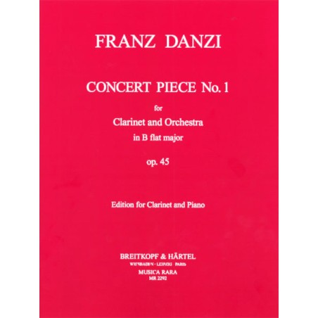 Danzi Concert Piece n°1 - partition clarinette