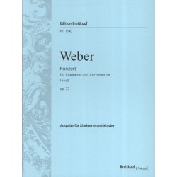 Weber Concerto n°1 - Partition clarinette
