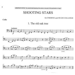 Shooting Stars partition violoncelle et piano