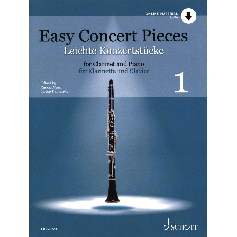 Easy Concert Pieces - Partition clarinette et piano - Vol.1 - Le