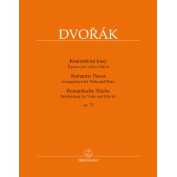 Dvorak Pièces Romantiques - Partition alto