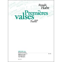 Reynaldo Hahn - Premières valses - Partition piano
