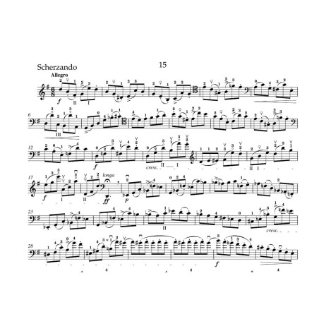 40 Etudes pour violoncelle de Popper partition BA06978