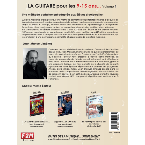 La guitare pour les 9-15 ans partition avignon