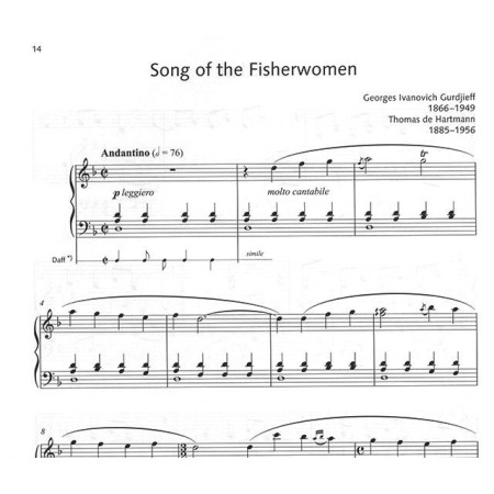 Song of the fisherwomen - Partition piano
