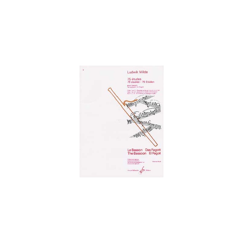 Ludwik Milde 75 Etudes - Partition basson Ludwik Milde 75 Etudes - Partition basson