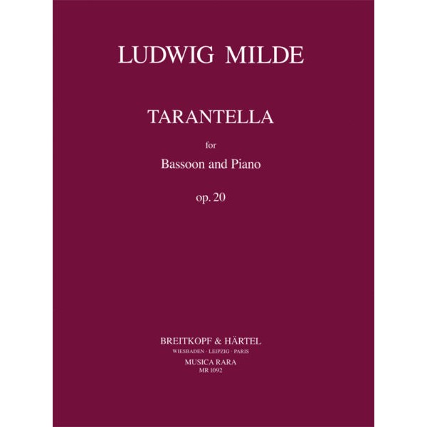 Ludwig Milde Tarantella - Partition basson