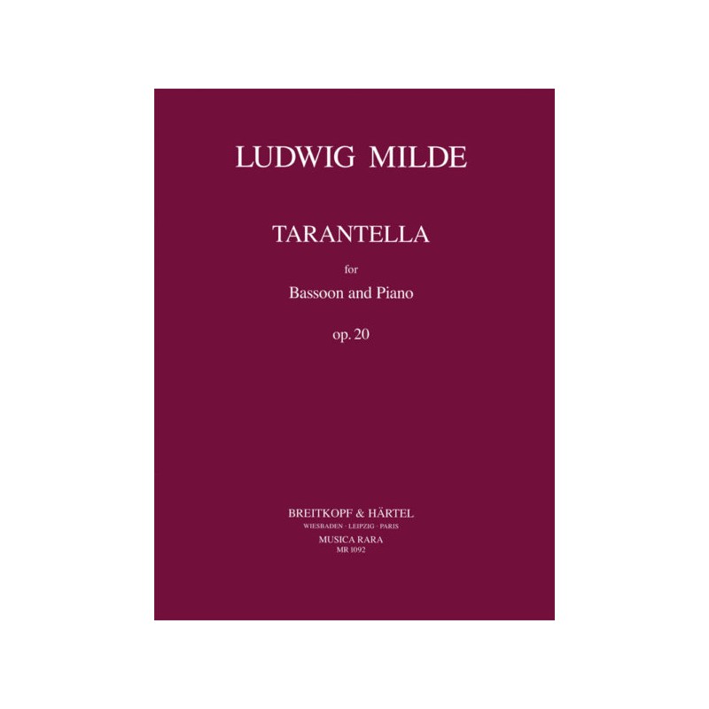 Ludwig Milde Tarantella - Partition basson