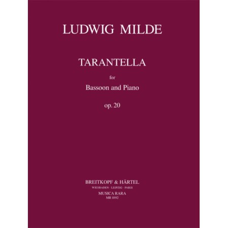 Ludwig Milde Tarantella - Partition basson