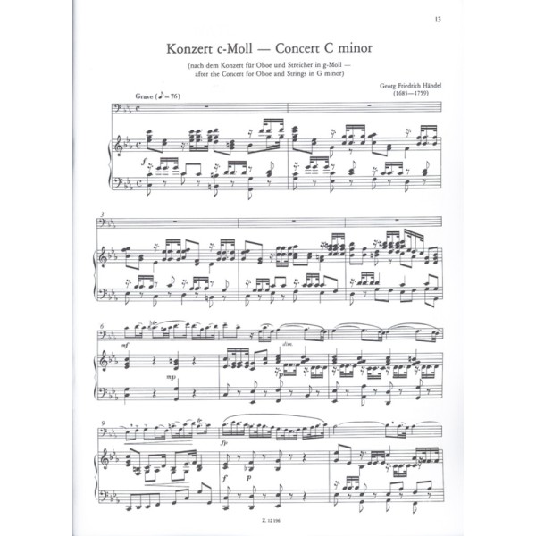 Baroque sonatas for bassoon