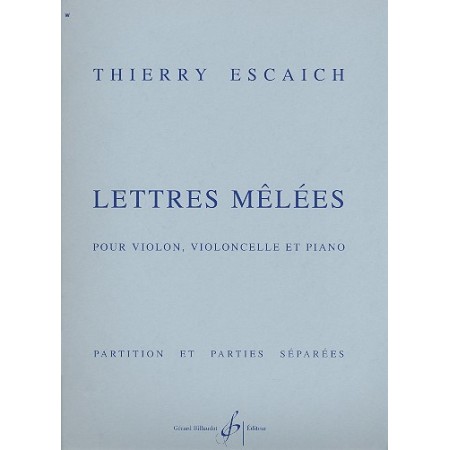 Eschaich Lettres mêlées partition d'ocasion