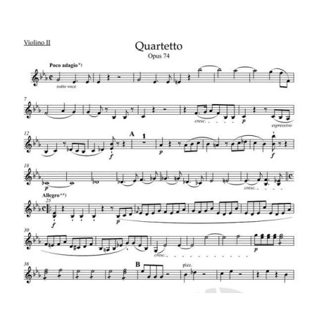 Beethoven Quatuors Opus 74 Opus 95 partition