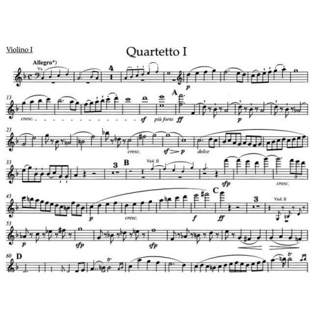 Beethoven Quatuor à cordes Opus 59 - Partition urtext