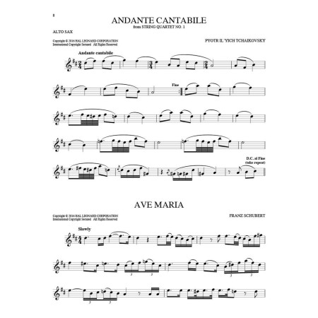 101 classical themes - Partition saxophone alto