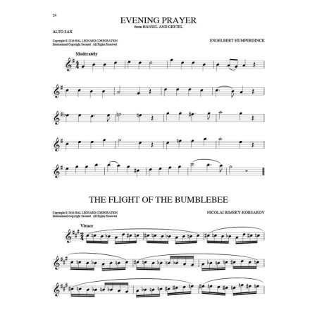 101 classical themes - Partition saxophone alto