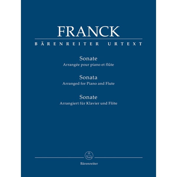 César FRANCK Sonate pour violon arrangée pour flûte - partition