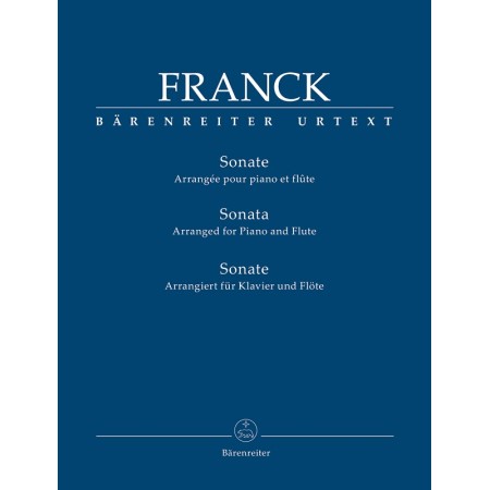 César FRANCK Sonate pour violon arrangée pour flûte - partition