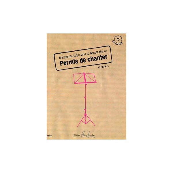 Permis de chanter 14 mélodies avec CD