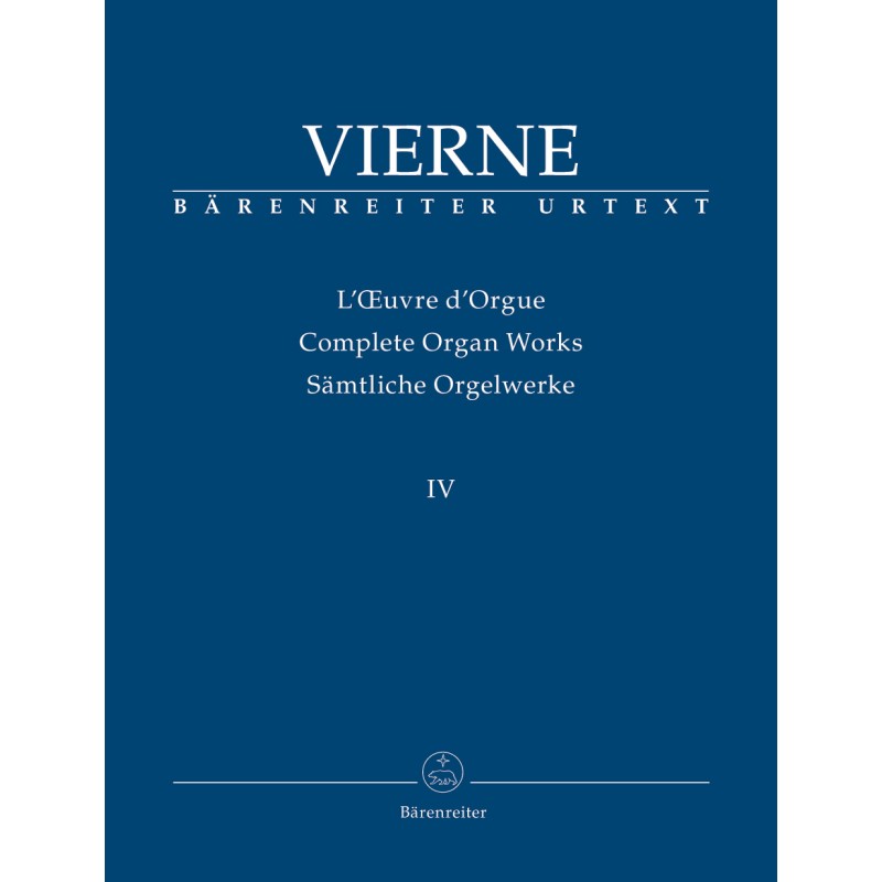 Louis Vierne partition symphonie n° 4 pour orgue