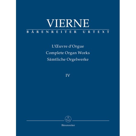 Louis Vierne partition symphonie n° 4 pour orgue